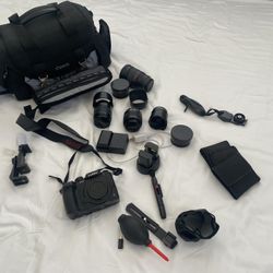 📸 LUMIX GH5 Camera + 4 Lenses + Accessories – Like New – $800 (Full Kit!) 