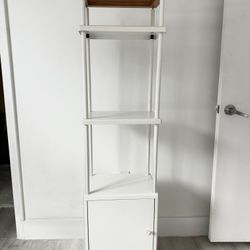 Ikea Shelve Cabinet Hack White Metal And Wood Top Hack 