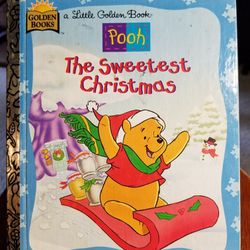 Little Golden Book Disney's POOH The Sweetest Christmas, 1st Edition