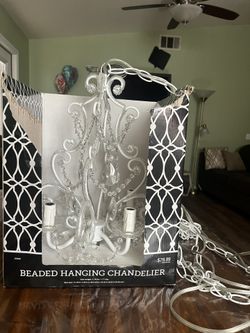 Beaded Hanging Chandelier