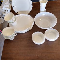 Milk Glass Set