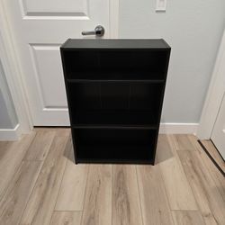 Black 3-Tier Bookcase