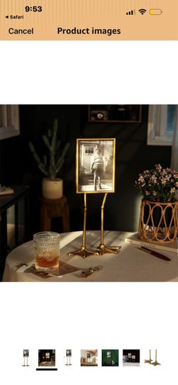 Gold picture frame