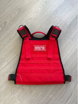 Red Tactical-Style Weighted Training Vest / Plate Carrier