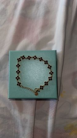 Four clover bracelet black