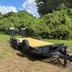 New 2026 AMP 7 x 20 equipment trailer 16k gvwr