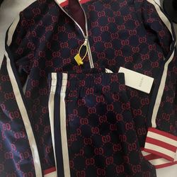 Designer Tracksuit Mens Women Size m Or L Red
