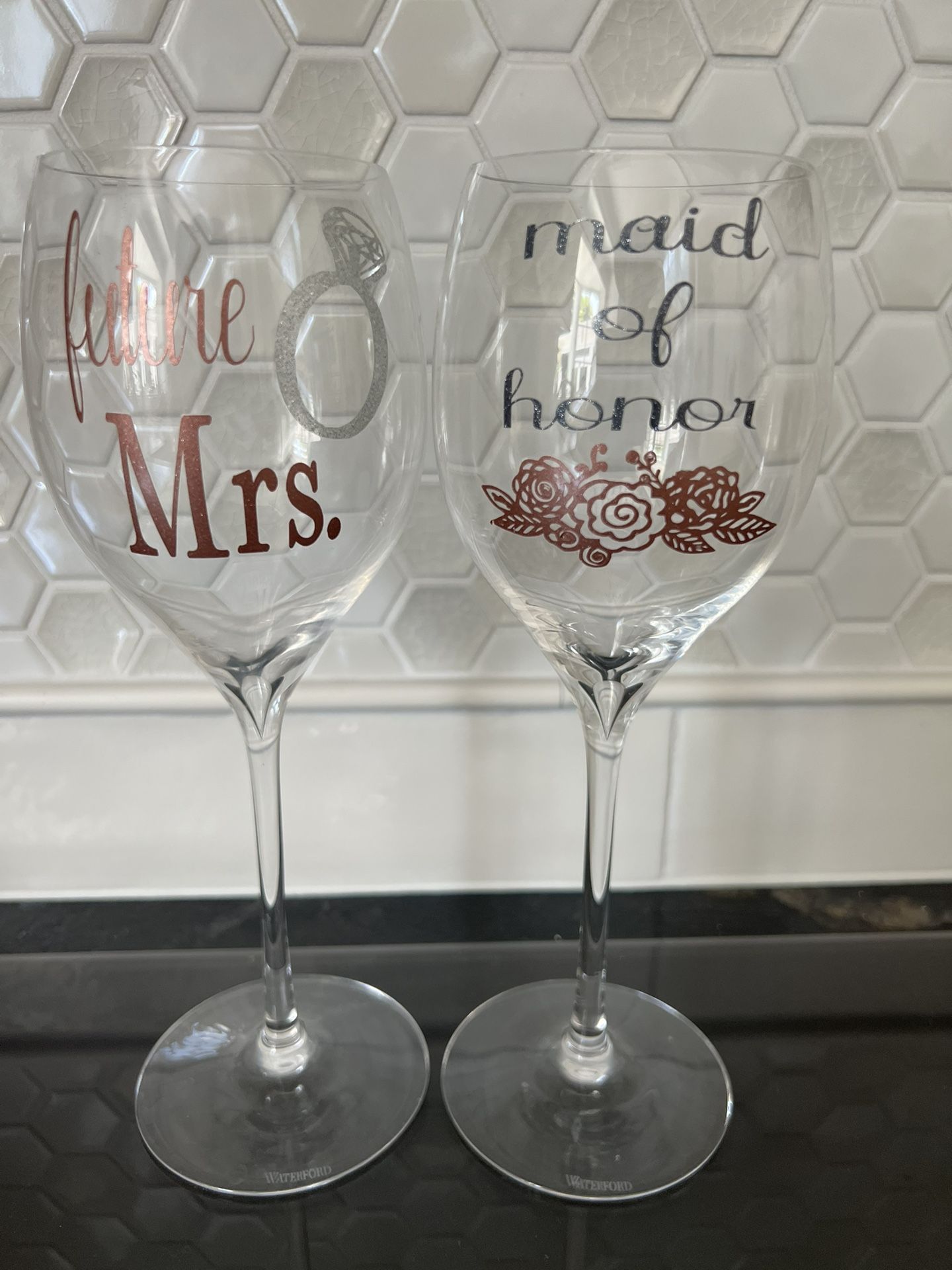 Waterford Wedding Wine Glasses