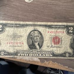 2 Us Pieces Of Currency 