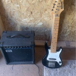 Electric Guitar, Child Size And Amp