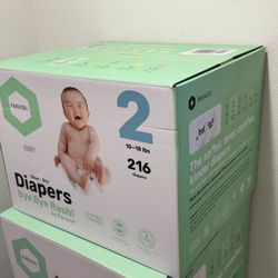 Parasol Size 2 Diaper New Box With Wet Tissue 