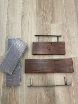 Brand New Wood Floating Shelves, Maple Finish
