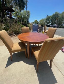 Beautiful wood table set