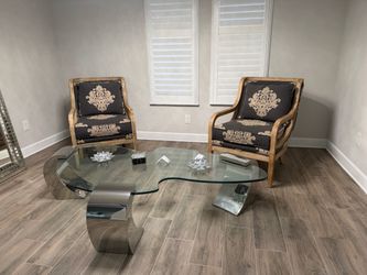 Wash Oak Sitting Chairs (2)