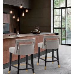 Velvet Stool set of 2