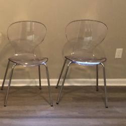 6 Acrylic Chairs 