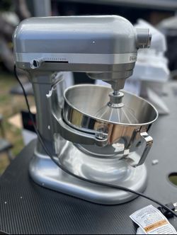 KitchenAid 5.5 Quart Bowl-Lift Stand Mixer KSM55SXXXCU Kitchen Silver Grey Gray