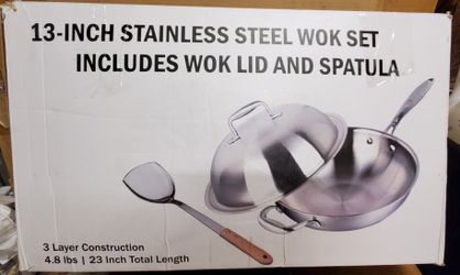 Willow & Everett  Stainless Steel Wok Set