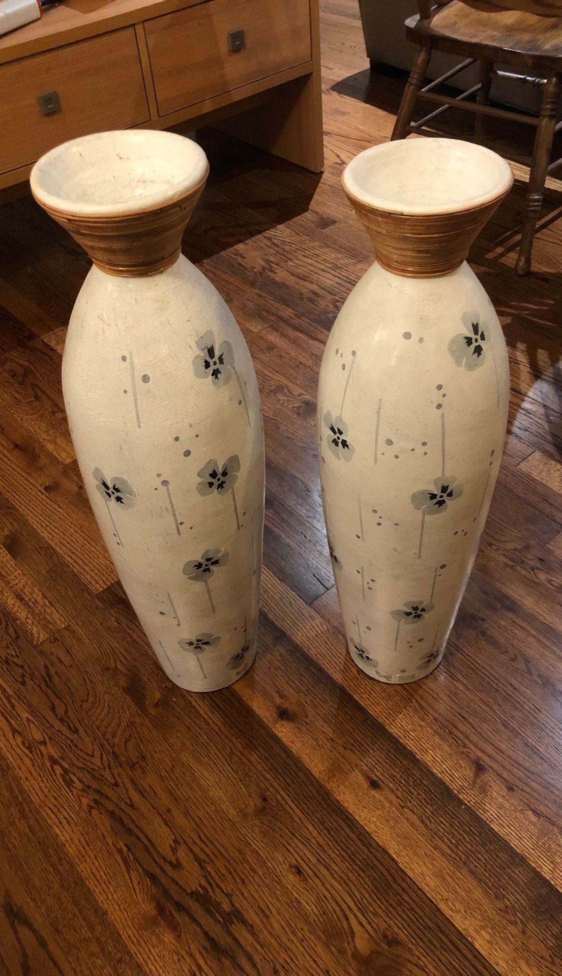 Tall Pier 1 decorative vases