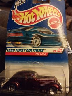 Hotwheels 1999 First Editions 1936 Cord