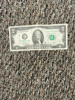 Rare 2$ Bill 2017 Series A