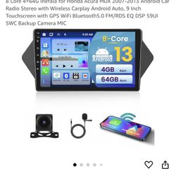 8 Core 4+64G Inefala for Honda Acura MDX 2007-2013 Android Car Radio Stereo 