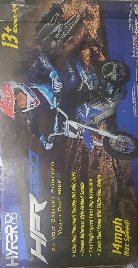 Hyper HPR 350 Dirt Bike 24-volt Electric Motorcycle