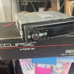 Alpine Car Stereo Radio And Two Eclipse 6 1/2 In. New Car Speakers