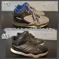 AND1 Men's Capital 4.0 Basketball Shoes Size 10.5