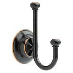 Delta 'Porter' Wall Mount Double Towel Hook, Oil Rubbed Bronze