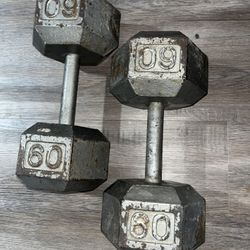 Each Dumbbell Weighs 60 Pounds 