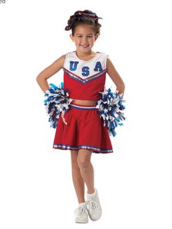 Kids Halloween cheerleader costume