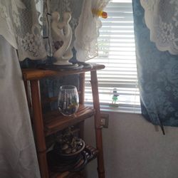 Rattan Ladder -4 Shelf About 14" Wide X  4' High 