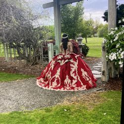 Red Quince Dress With Extras (best Offer Or Negotiate)