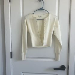 Aritzia Golightly Cardigan - Light Birch - Size S