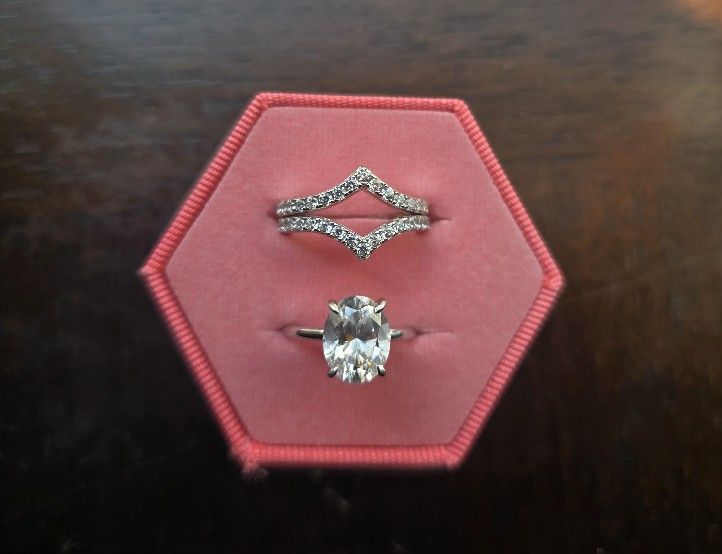 Engagement And Wedding Band Set Size 6