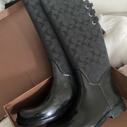 New Coach Boots Never Used With Box 
