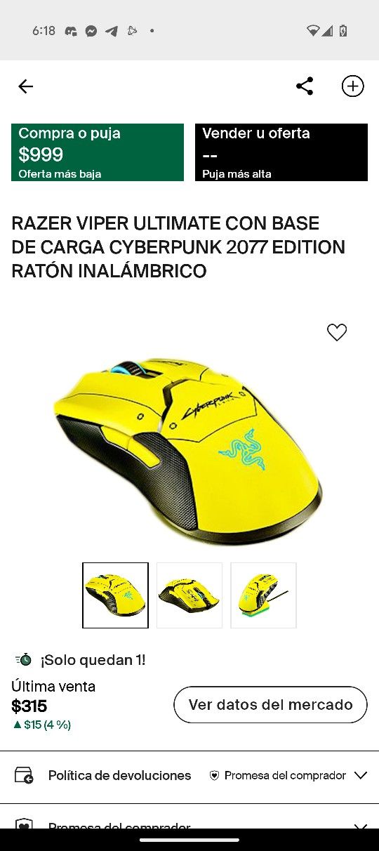 Razer Viper Ultimate Cyberpunk Edition