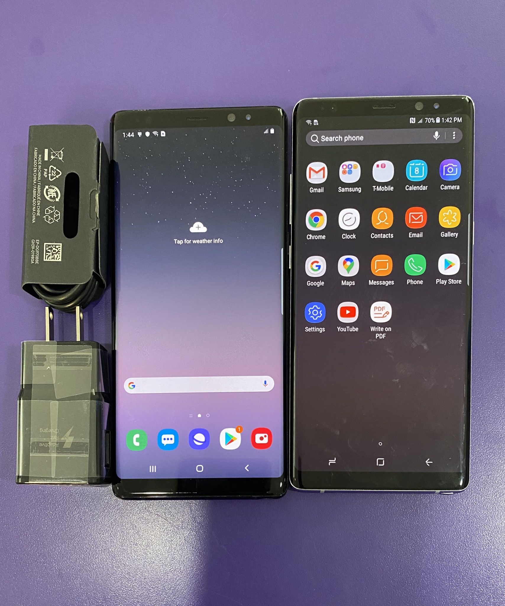 Samsung galaxy note 8 (64gb) unlocked, store warranty $190 each