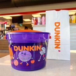 Dunkin Donut  Halloween Bucket