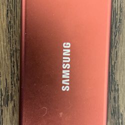 Samsung T7 Portable SSD – 512GB (Red) – Super Fast USB 3.2 Drive