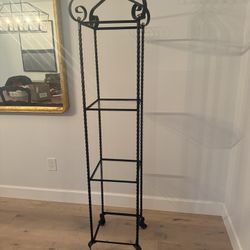 Wrought Iron Stand Bookcase Plants French 