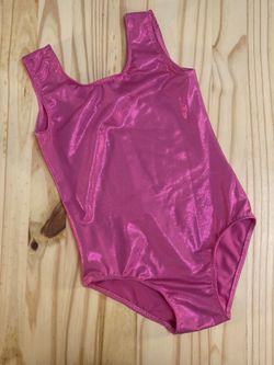 Girls' Shiny Pink leotard Size 6