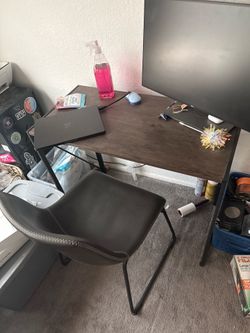 Computer table and chair