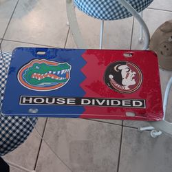House Divided Florida/ Florida State Plate Cover 