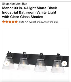 Hampton Bay Bathroom Vanity Light