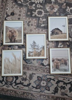 8x10 farmhouse wall art set of 5