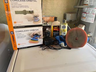 Pro Elite Cordless Orbital Polisher Bundle