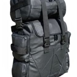 Large Leather Motorcycle Road Pack