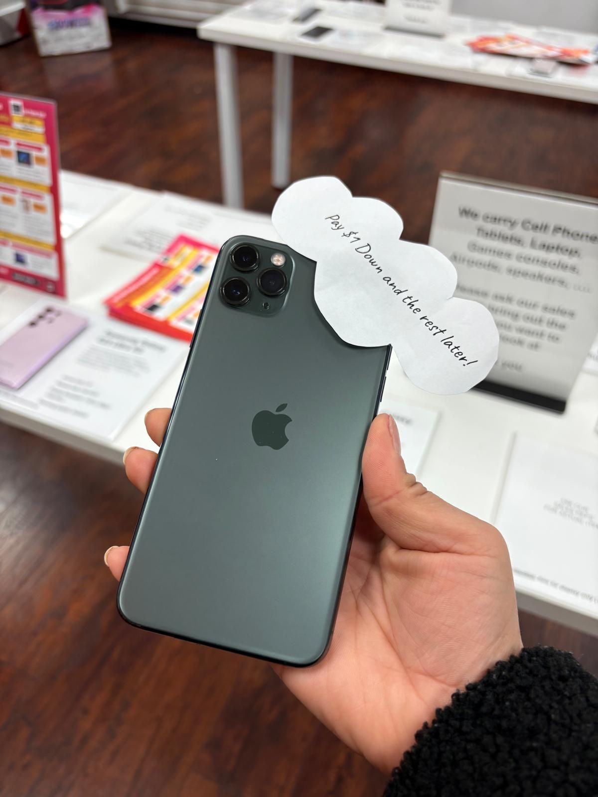 Apple iPhone 11 Pro Max โ Big Screen, Only $5 Down!